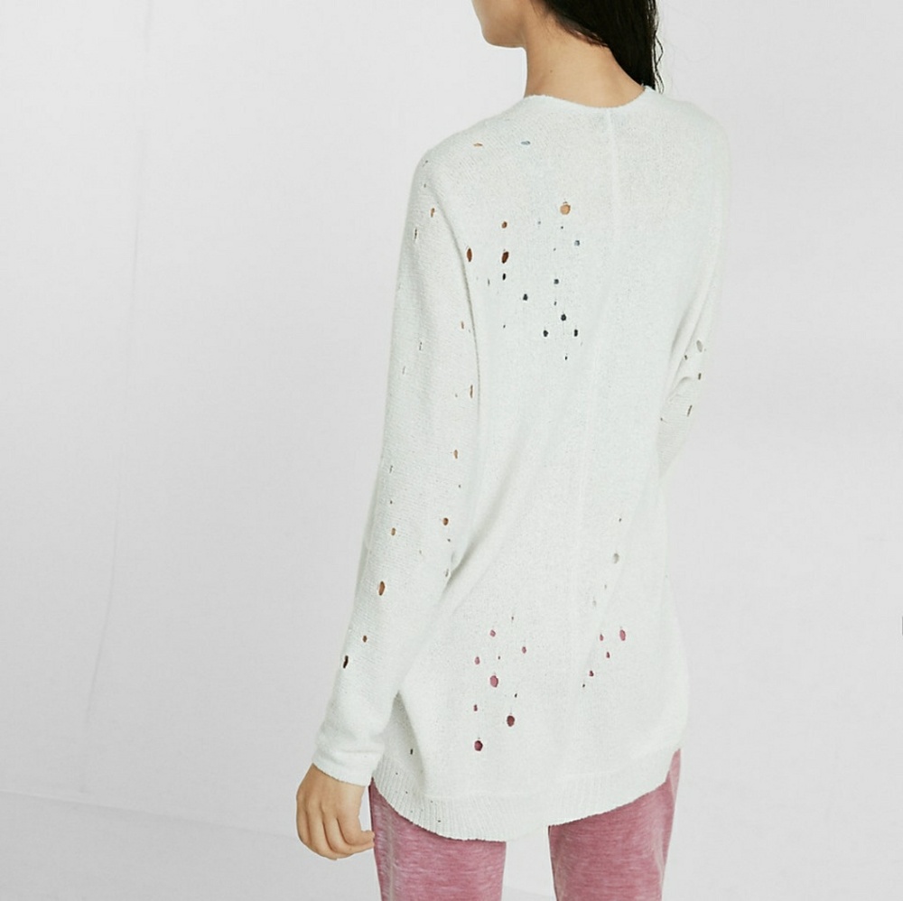 Express White cardigan
